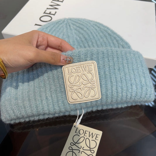 Blue/Cream LOWE Beanie