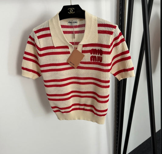 MIMI Knitted Top - Red