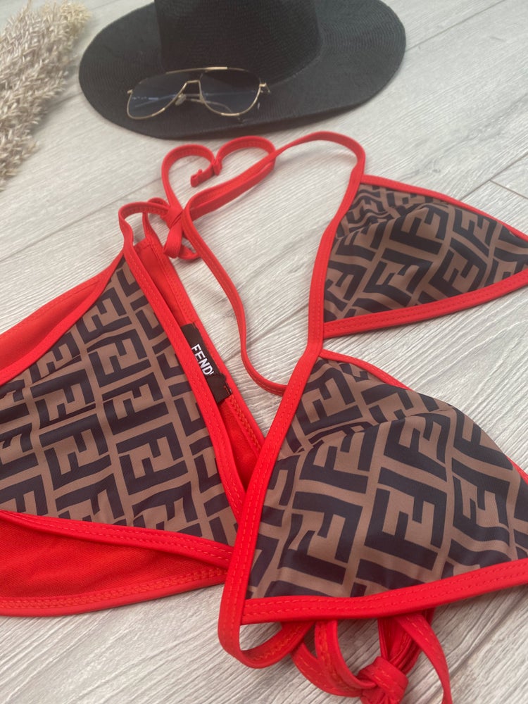 Fendi Ff Bikini in Red