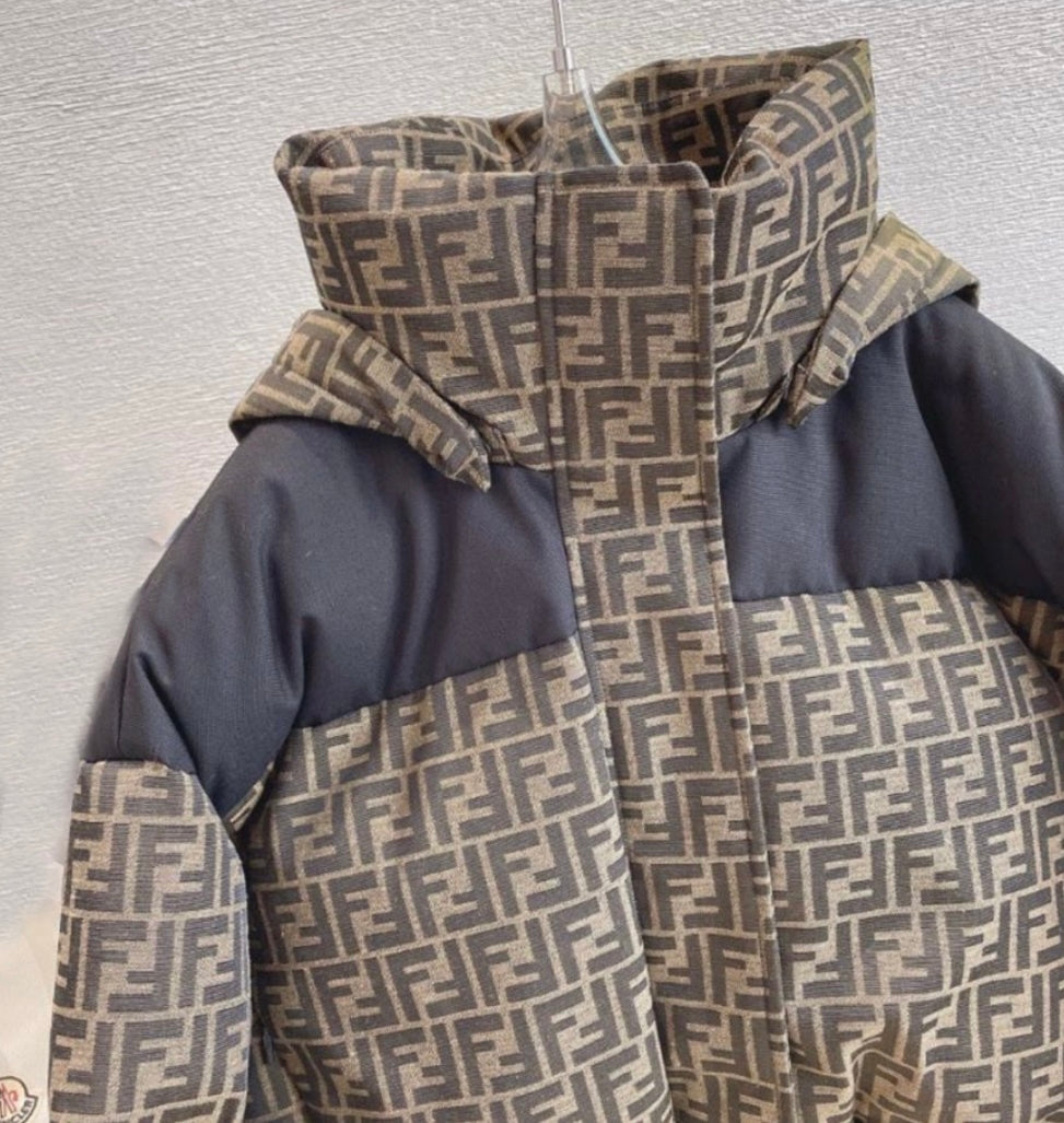 Brown FF Puffer Coat