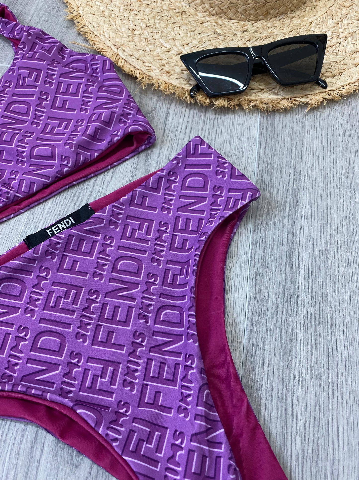 Lilac High Waisted FF Bikini