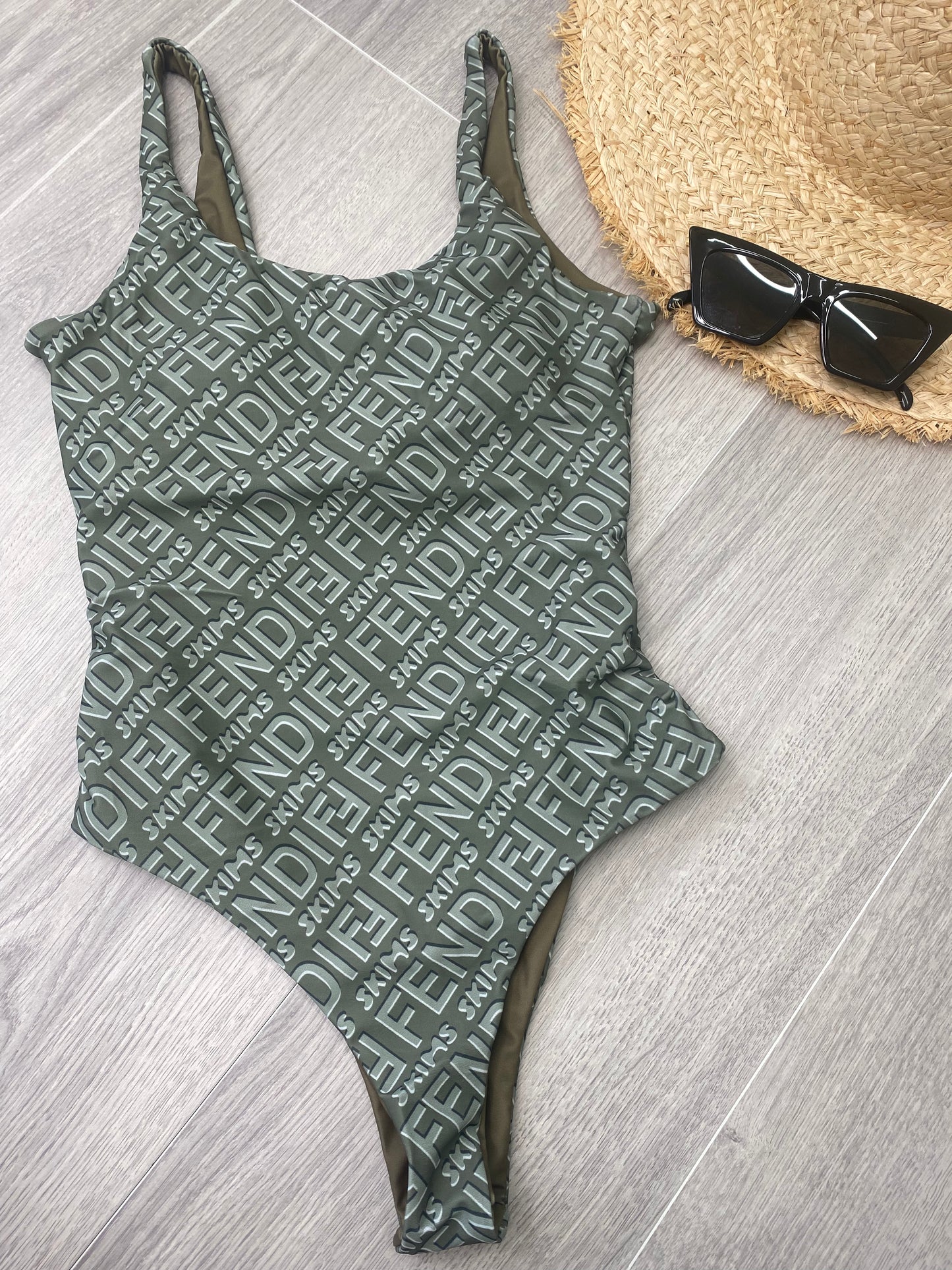 Khaki FF Swimsuit