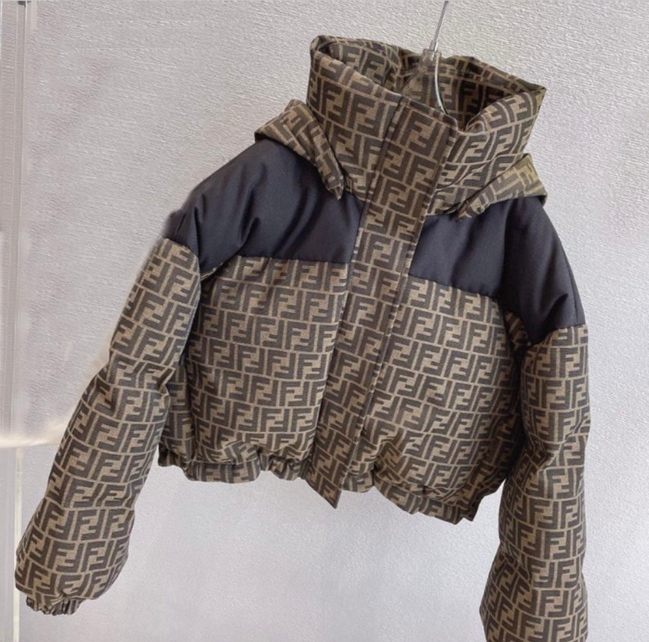 Brown FF Puffer Coat