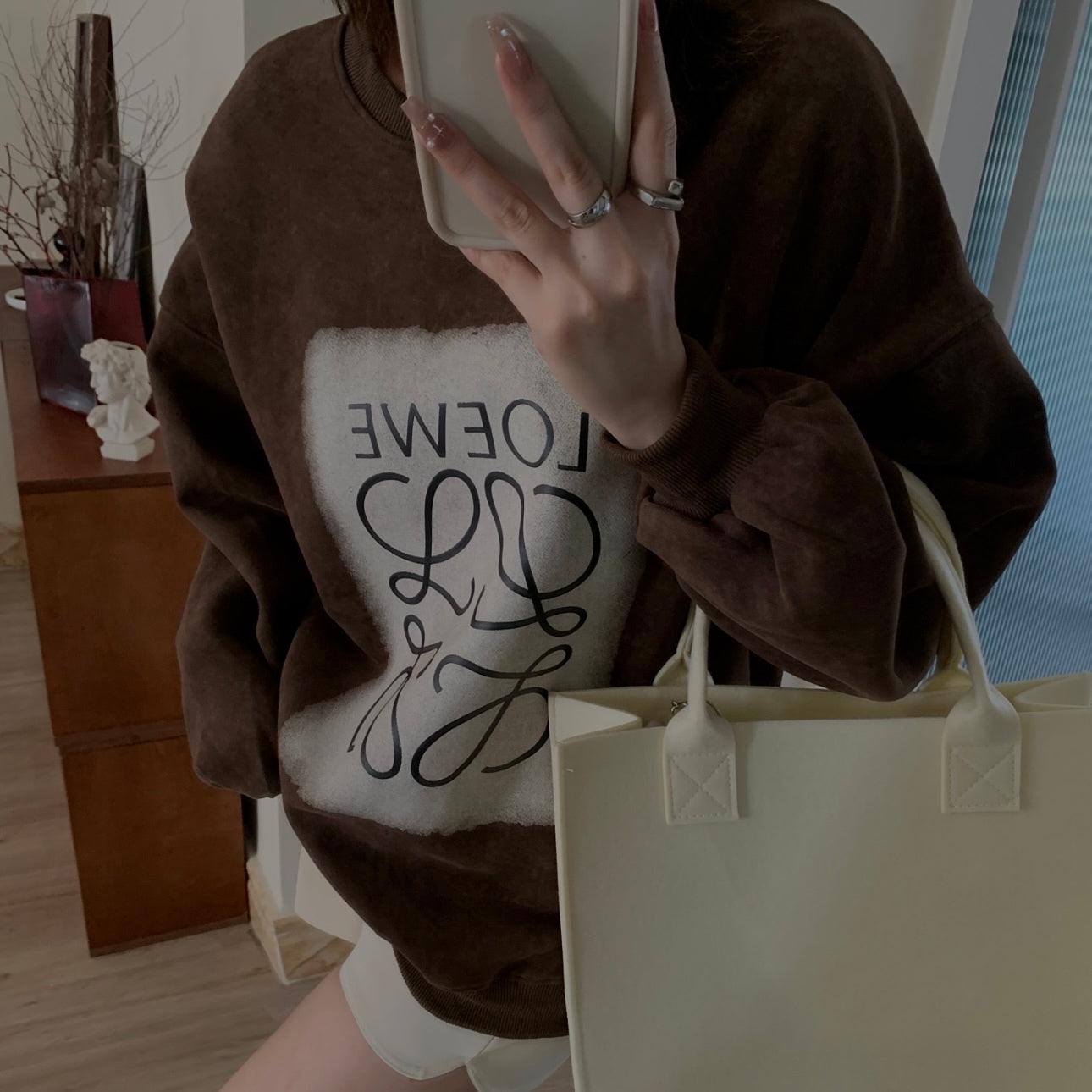 Brown LOWE Oversized Sweater