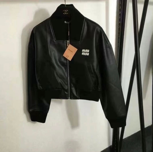 MIMI Leather Jacket - Black