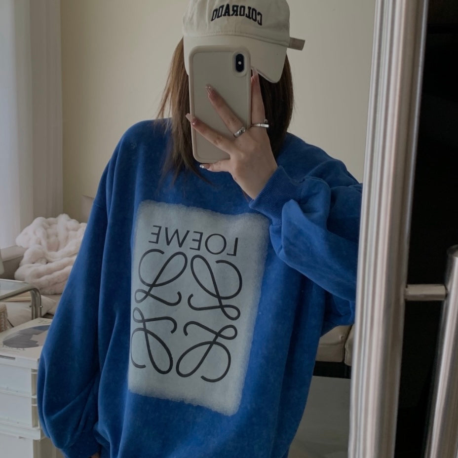 Blue LOWE Oversized Sweater