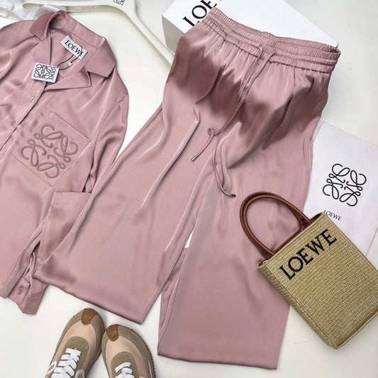 Low Pink Silk Co-Ord