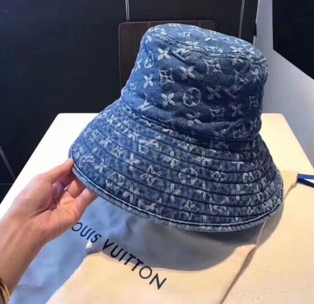 Denim Louie Bucket Hat