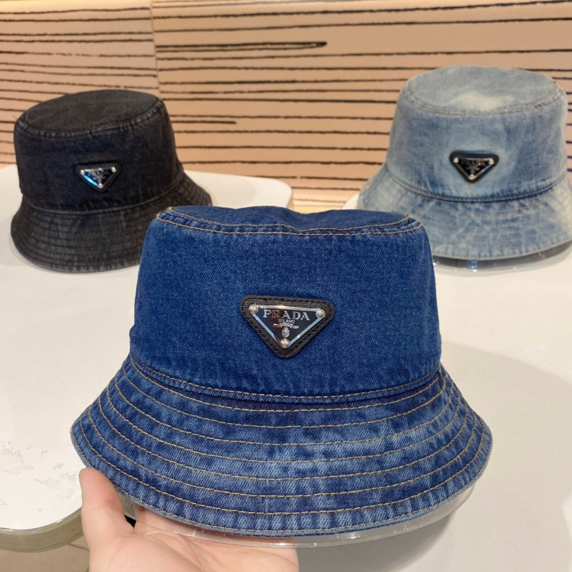 Prad Denim Bucket Hat (x3 Colours)