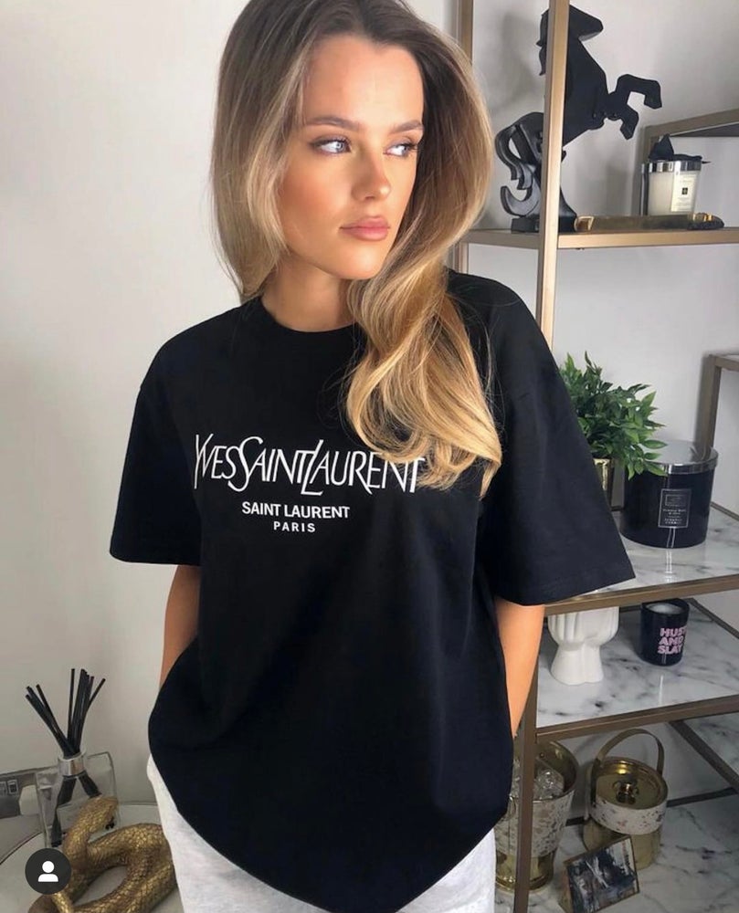 Black oversized YS Tee